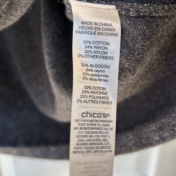 Chico's Size 3 Colorblock Metallic Sweater Knit Pullover Blocked Chicos Size XL - Picture 6 of 10